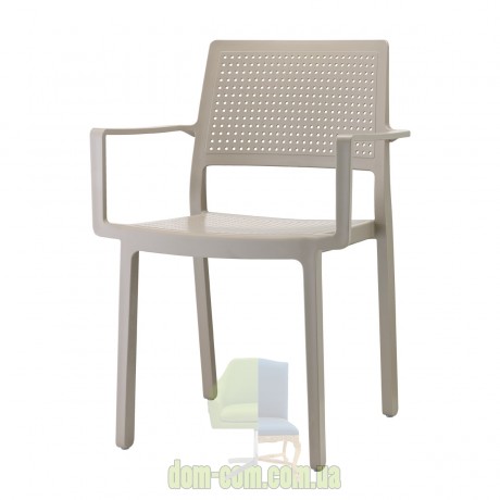 Стул с подлокотниками из технополимера SCAB Design Emi 2342