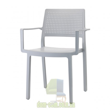 Стул с подлокотниками из технополимера SCAB Design Emi 2342
