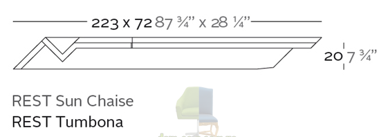 Шезлонг Vondom Rest от A-cero