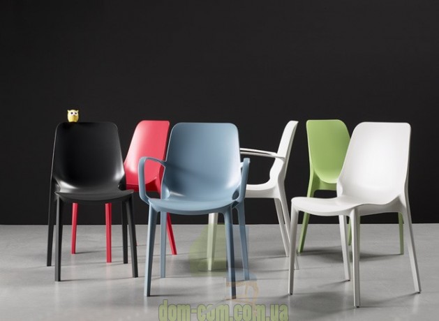 SCAB Design Ginevra 2334 яркий штабелируемый стул из технополимера 