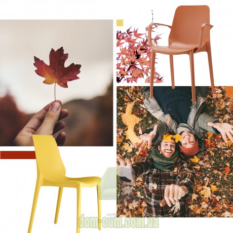 SCAB Design Ginevra 2334 яркий штабелируемый стул из технополимера 