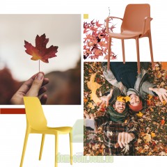 SCAB Design Ginevra 2334 яркий штабелируемый стул из технополимера 