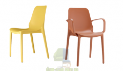 SCAB Design Ginevra 2333 штабелируемый стул с подлокотниками