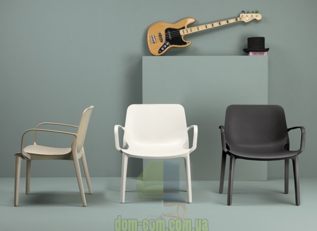  SCAB Design Ginevra Lounge 2351 широкое штабелируемое кресло