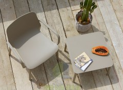  SCAB Design Ginevra Lounge 2351 широкое штабелируемое кресло