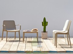  SCAB Design Ginevra Lounge 2351 широкое штабелируемое кресло