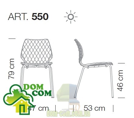 Стул Metalmobil Uni 550