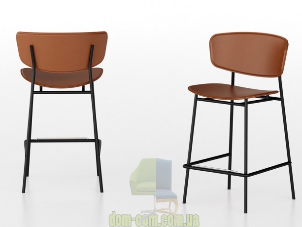 Барный стул на изящном металлическом каркасе Calligaris Fifties CS/1864