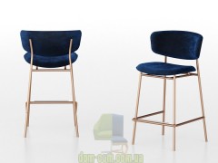 Барный стул на изящном металлическом каркасе Calligaris Fifties CS/1864