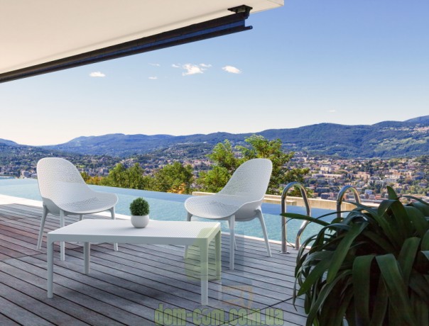 Сетчатое кресло для отдыха Sky Lounge 103 Siesta белое