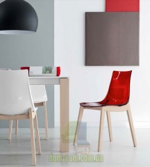 Стул из сочетания дерева и технополимера Connubia Led woodCB/1507