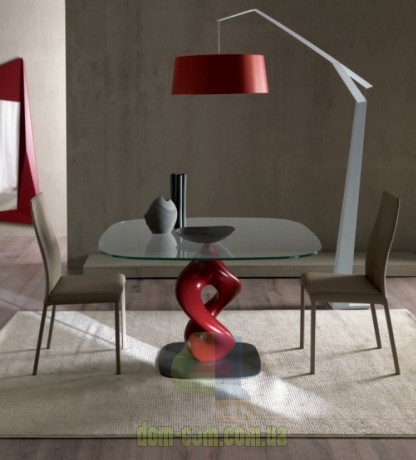 Дизайнерский стол на скульптурной ноге Ozzio Italia Liquid
