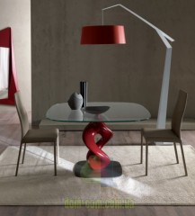 Дизайнерский стол на скульптурной ноге Ozzio Italia Liquid