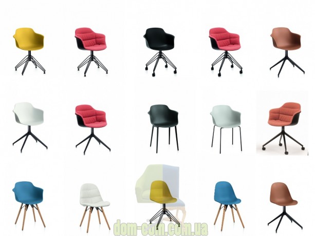 Стул округлой формы из полипропилена Bontempi Casa Mood