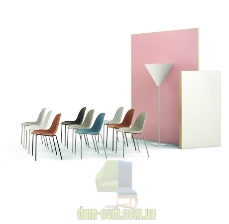 Стул округлой формы из полипропилена Bontempi Casa Mood