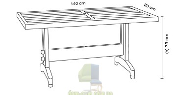 Стол Papatya Diva 80