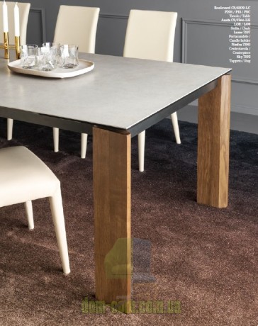 Большой обеденнй стол с керимаческой столешницей Calligaris Boulevard CS/4109