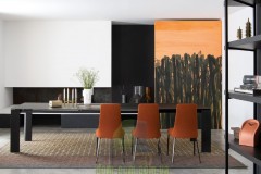 Большой обеденнй стол с керимаческой столешницей Calligaris Boulevard CS/4109