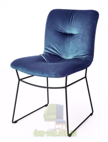Стул в винтажной обивке или бархате на металлическом каркасе Calligaris Annie soft CS/1847