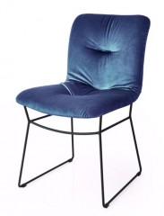 Стул в винтажной обивке или бархате на металлическом каркасе Calligaris Annie soft CS/1847