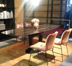 Стул в винтажной обивке или бархате на металлическом каркасе Calligaris Annie soft CS/1847