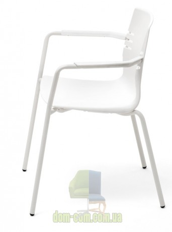 Стул с подлокотниками на металлическом каркасе Mara Mia 3250