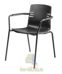 Стул с подлокотниками на металлическом каркасе Mara Mia 3250