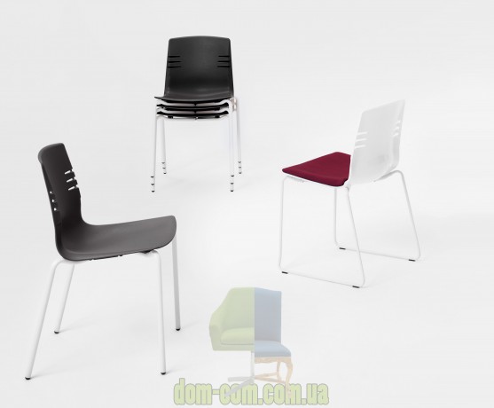 Стул с подлокотниками на металлическом каркасе Mara Mia 3250