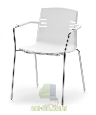 Стул с подлокотниками на металлическом каркасе Mara Mia 3250