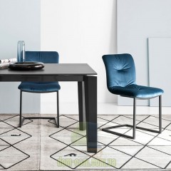 Стул в винтажной обивке или бархате на скобе Calligaris Annie CS/1849