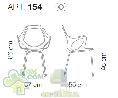 Стул Metalmobil Dafne 154
