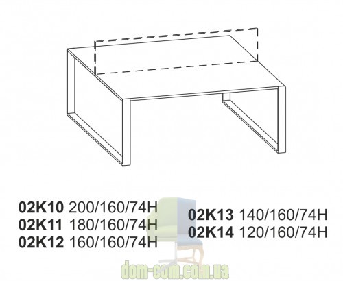 Письменный офисный стол Balma Mixt