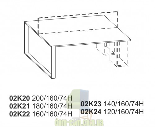 Письменный офисный стол Balma Mixt