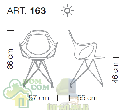 Стул Metalmobil Dafne 163