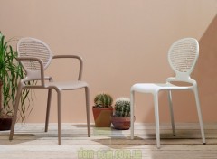  Стул SCAB Design Lavina с перфорированной спинкой 