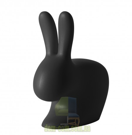 Дизайнерский интерьерный стул Rabbit Chair Qeeboo черный
