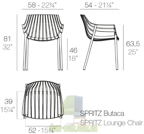 Кресло Vondom Spritz от Archirivolto Design