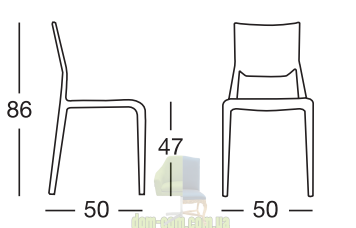 Штабелируемый стул SCAB Design Sirio