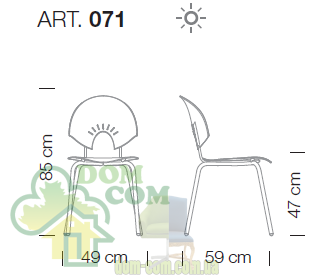 Стул Metalmobil Aria 071