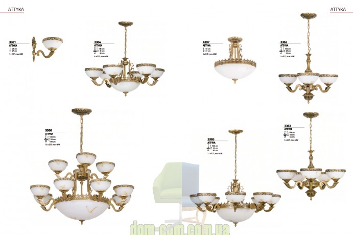 Люстра Nowodworski Attyka 3365