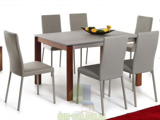 Стол на деревянных ногах Connubia Eminence CB/4724 W