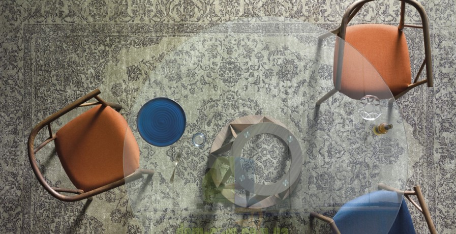 Обеденный стол на оригинальной деревянной базе Miniforms Acco