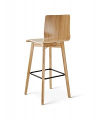 Барный стул из гнутой фанеры Delta Luka RW дуб