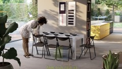 Недорогой итальянский стол-консоль Slimmy EasyLine Ozzio