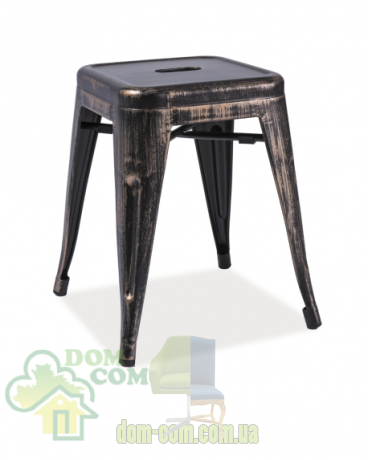 Табурет Signal Tolix Spot Czarny Przerierany