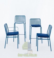 Обеденный металлический стул с подлокотниками Bontempi Ingenia Street