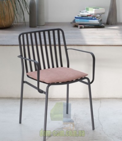 Обеденный металлический стул с подлокотниками Bontempi Ingenia Street