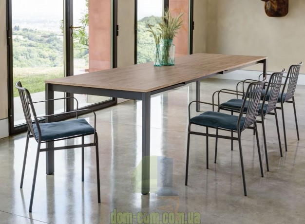 Обеденный металлический стул с подлокотниками Bontempi Ingenia Street