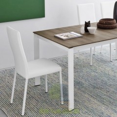 Стул из эко кожи на металлических ножках Connubia Garda CB/1525