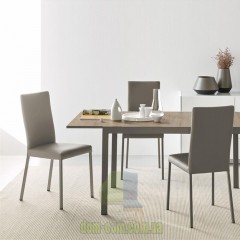 Стул из эко кожи на металлических ножках Connubia Garda CB/1525